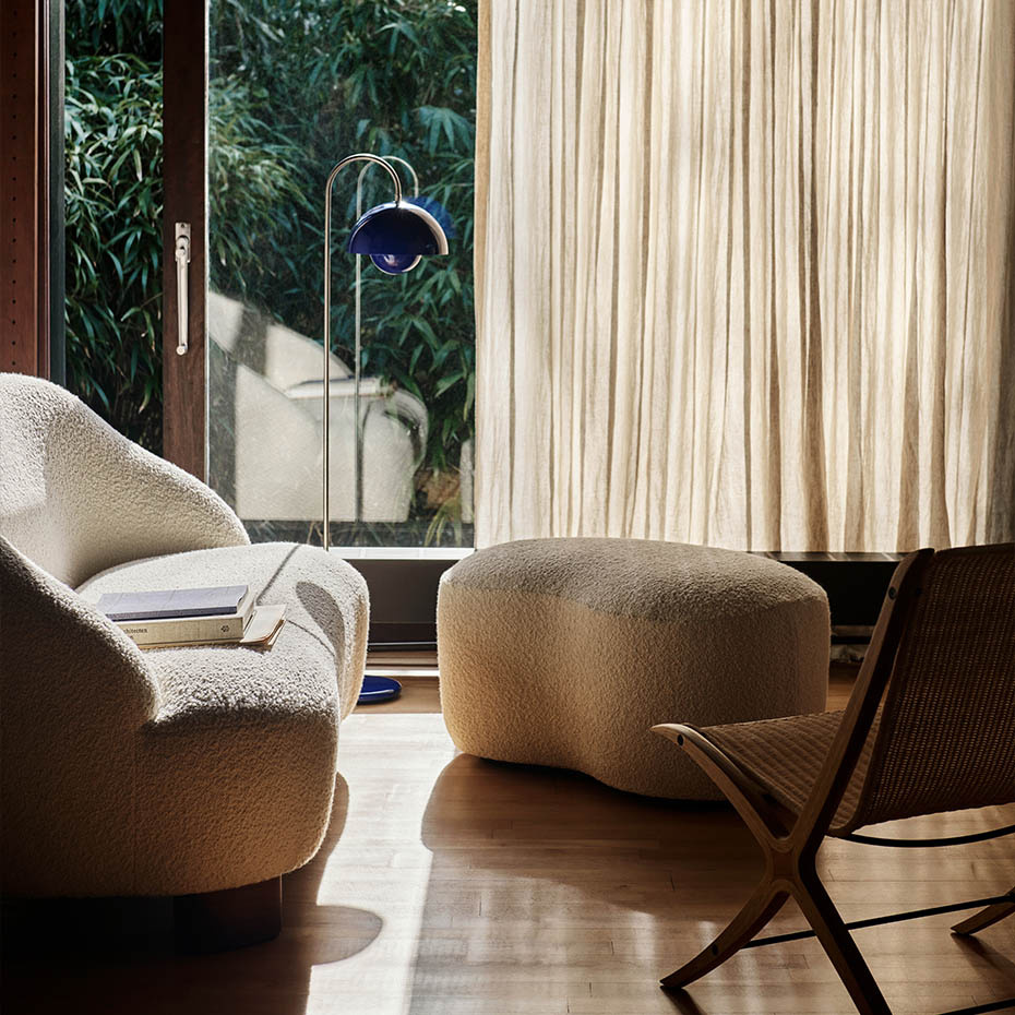 Flowerpot Golvlampa VP12 Chrome-Plated