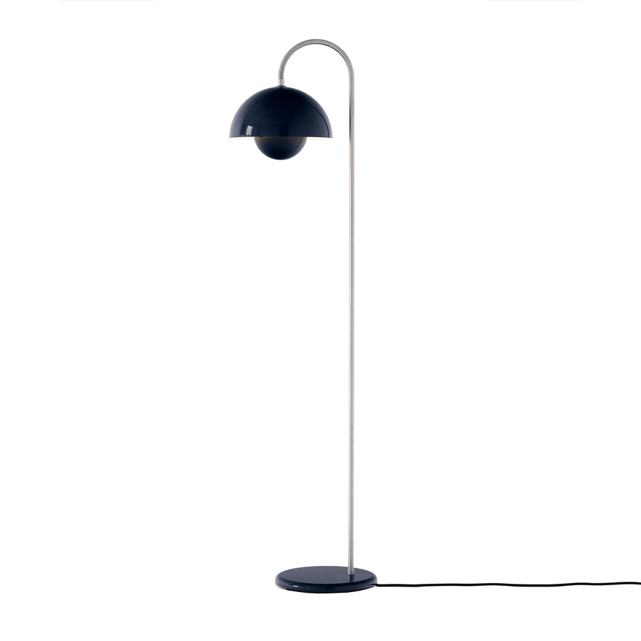Flowerpot Golvlampa VP12 Steel Blue