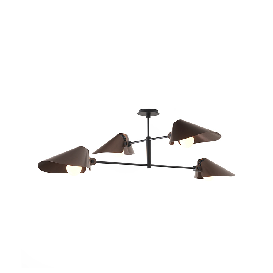 Bonnet Ljuskrona SC91 H40cm Bronzed & Black