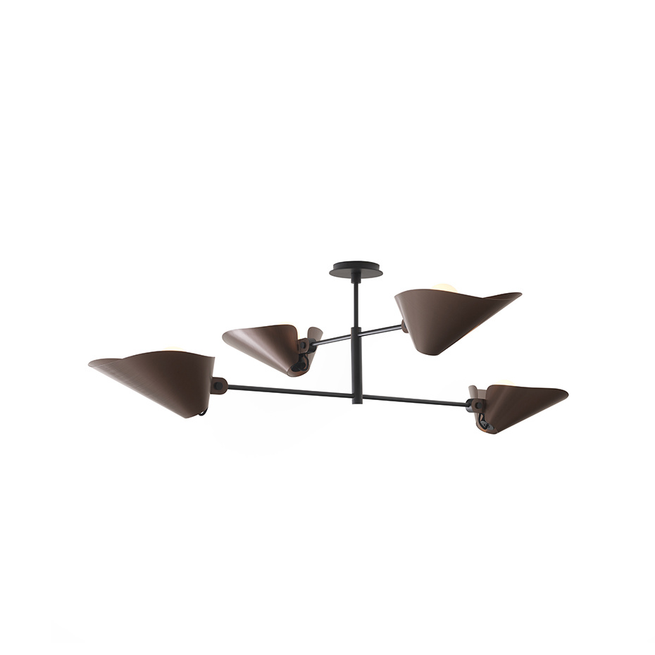 Bonnet Ljuskrona SC91 H40cm Bronzed & Black