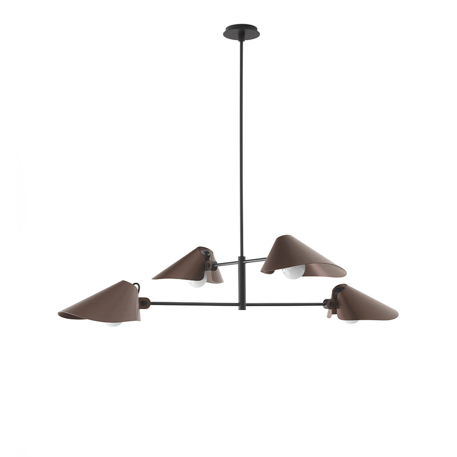 Bonnet Ljuskrona SC92 H110cm Bronzed & Black