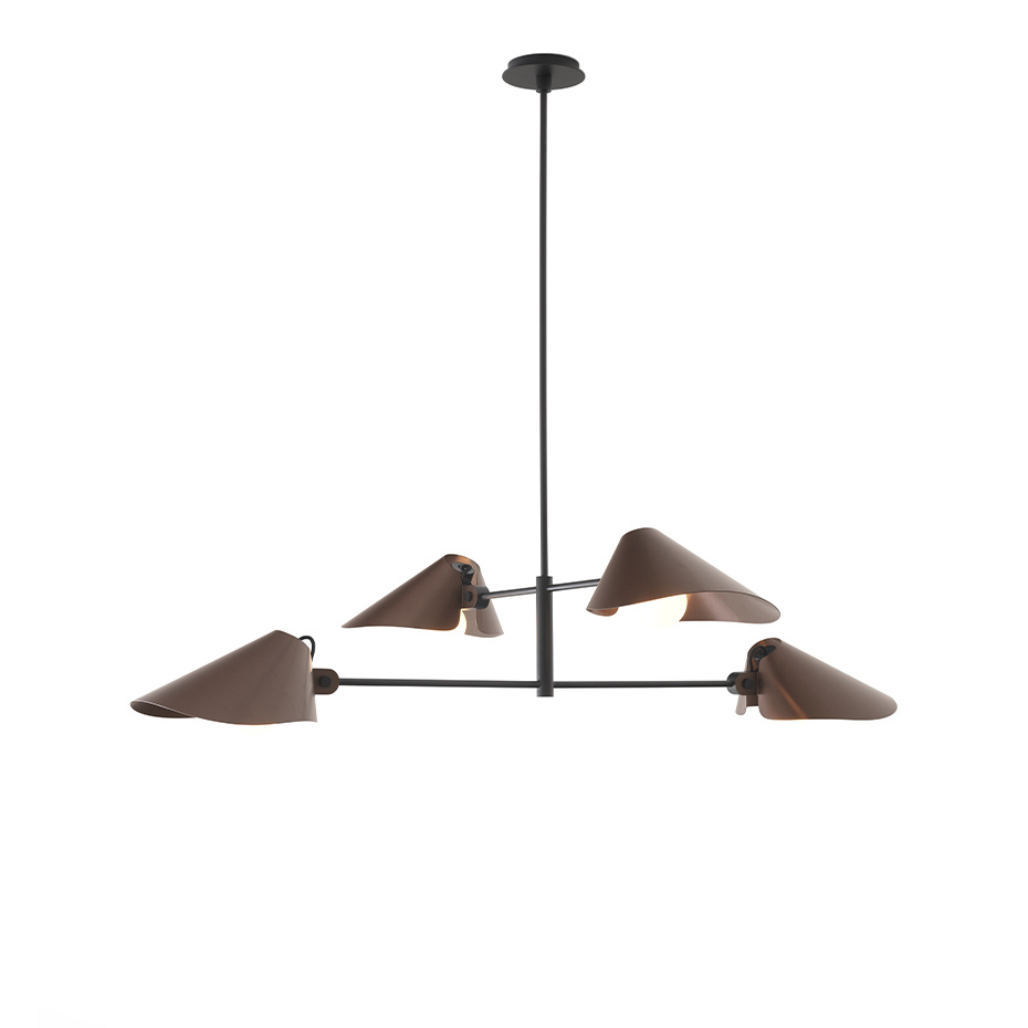 Bonnet Ljuskrona SC92 H110cm Bronzed & Black