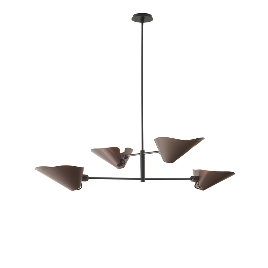 Bonnet Ljuskrona SC92 H110cm Bronzed & Black