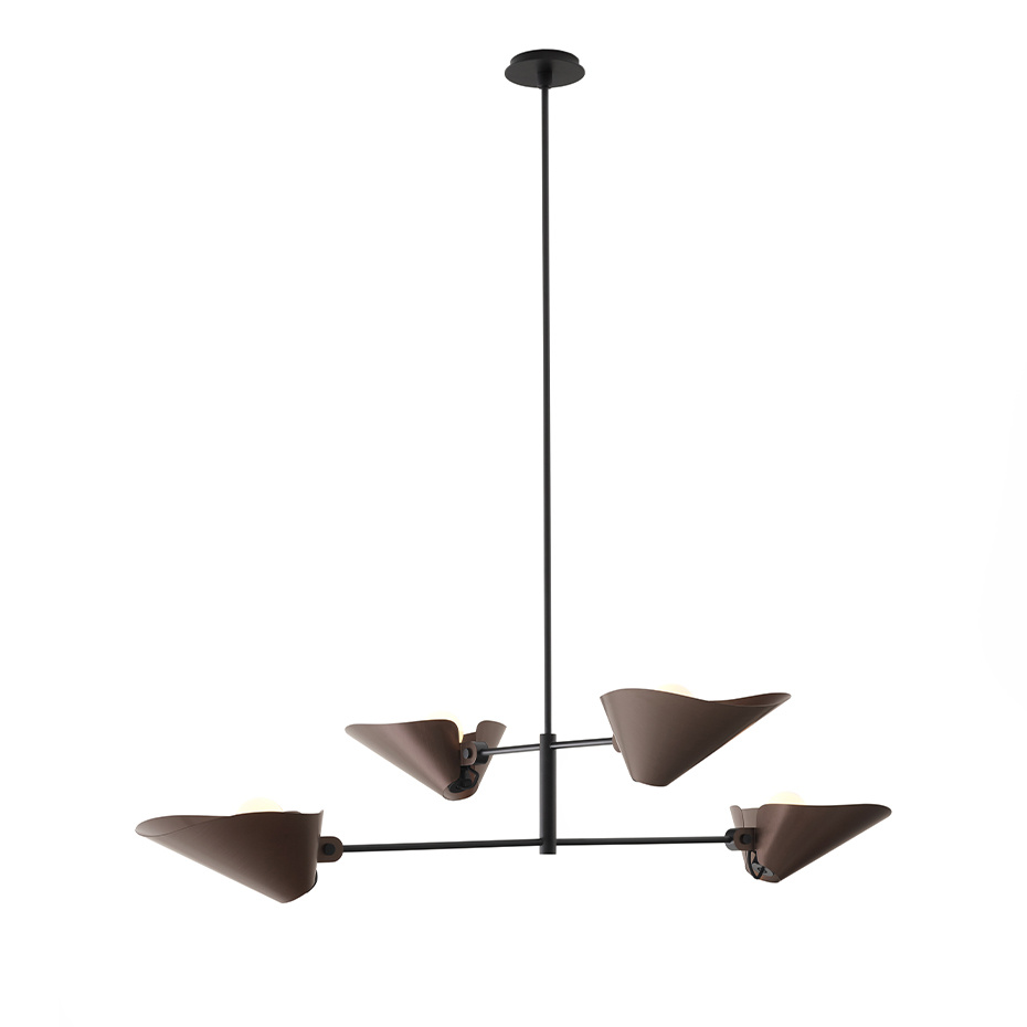 Bonnet Ljuskrona SC93 H140cm Bronzed & Black