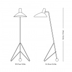 Tripod Golvlampa HM8 Matt White Tripod Golvlampa HM8 Matt White