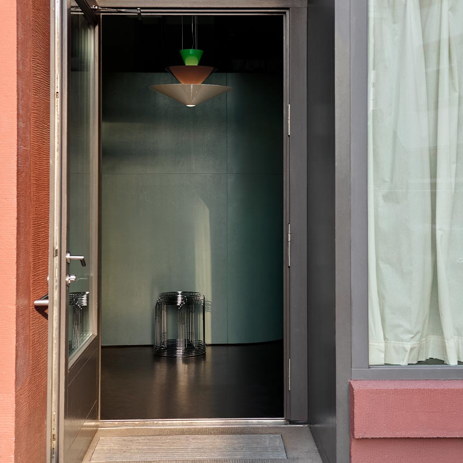 Gio Pendel LN14 Ø60cm Signal Green & Deep Blue & Ecru White