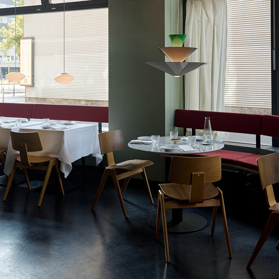 Gio Pendel LN14 Ø60cm Signal Green & Deep Blue & Ecru White