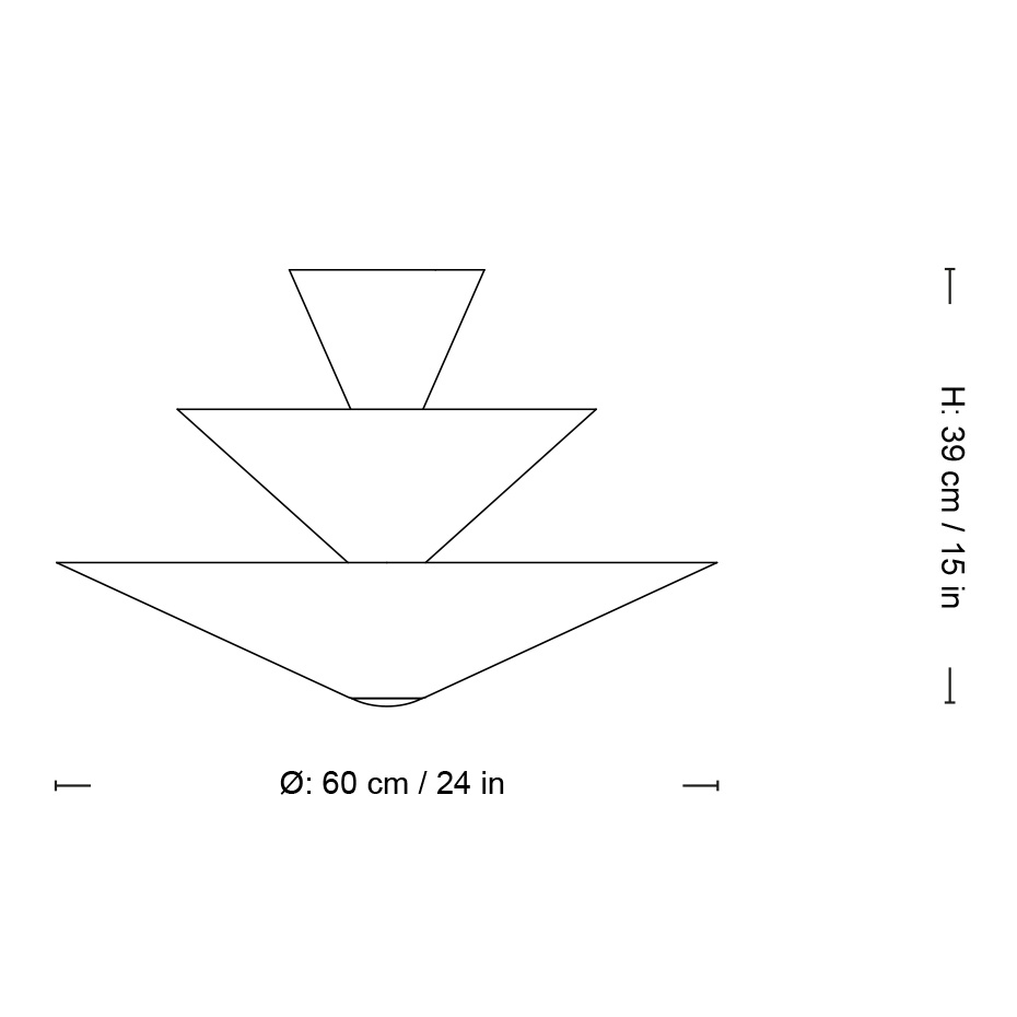 Gio Pendel LN14 Ø60cm Signal Green & Deep Blue & Ecru White