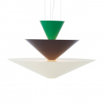 Gio Pendel LN15 Ø92cm Signal Green & Deep Blue & Ecru White Gio Pendel LN15 Ø92cm Signal Green & Deep Blue & Ecru White