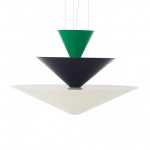 Gio Pendel LN15 Ø92cm Signal Green & Deep Blue & Ecru White Gio Pendel LN15 Ø92cm Signal Green & Deep Blue & Ecru White