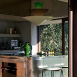 Gio Pendel LN15 Ø92cm Signal Green & Deep Blue & Ecru White Gio Pendel LN15 Ø92cm Signal Green & Deep Blue & Ecru White