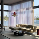 Gio Pendel LN15 Ø92cm Signal Green & Deep Blue & Ecru White Gio Pendel LN15 Ø92cm Signal Green & Deep Blue & Ecru White