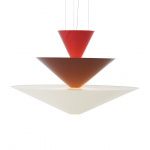 Gio Pendel LN15 Ø92cm Vermilion Red & Dark Burgundy & Ecru White Gio Pendel LN15 Ø92cm Vermilion Red & Dark Burgundy & Ecru White