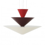 Gio Pendel LN15 Ø92cm Vermilion Red & Dark Burgundy & Ecru White Gio Pendel LN15 Ø92cm Vermilion Red & Dark Burgundy & Ecru White