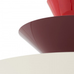 Gio Pendel LN15 Ø92cm Vermilion Red & Dark Burgundy & Ecru White Gio Pendel LN15 Ø92cm Vermilion Red & Dark Burgundy & Ecru White