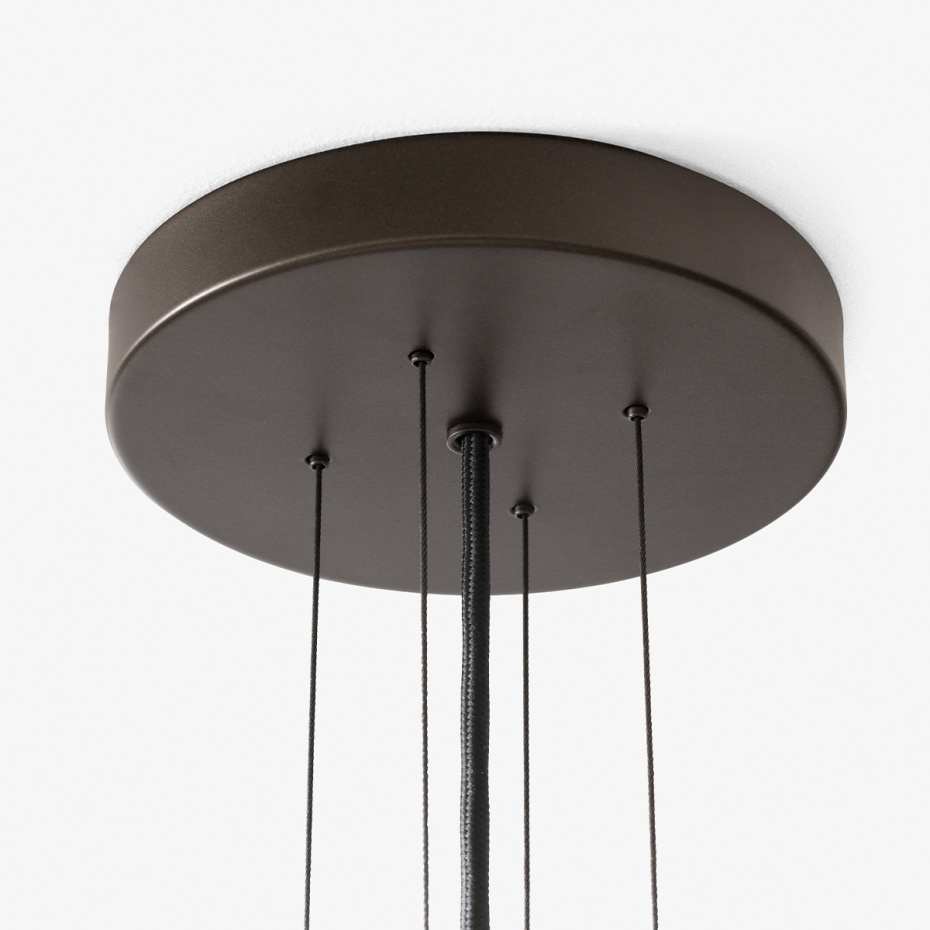 Bella Ljuskrona SC115 Ø54cm Bronzed & Soft Canvas