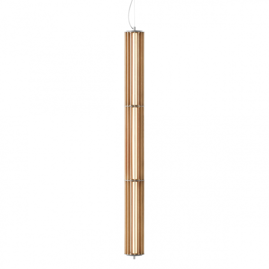 Numbra Pendel TY1 Lacquered Oak & Tumbled Aluminium