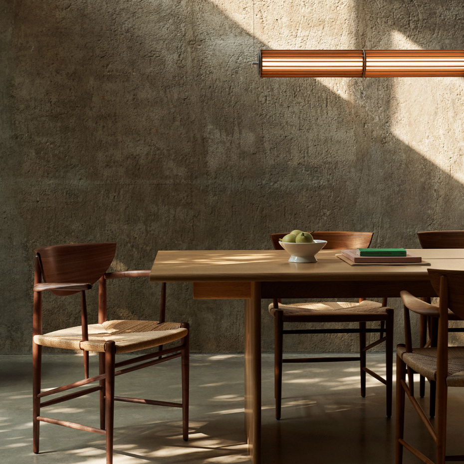 Numbra Pendel TY1 Lacquered Oak & Tumbled Aluminium