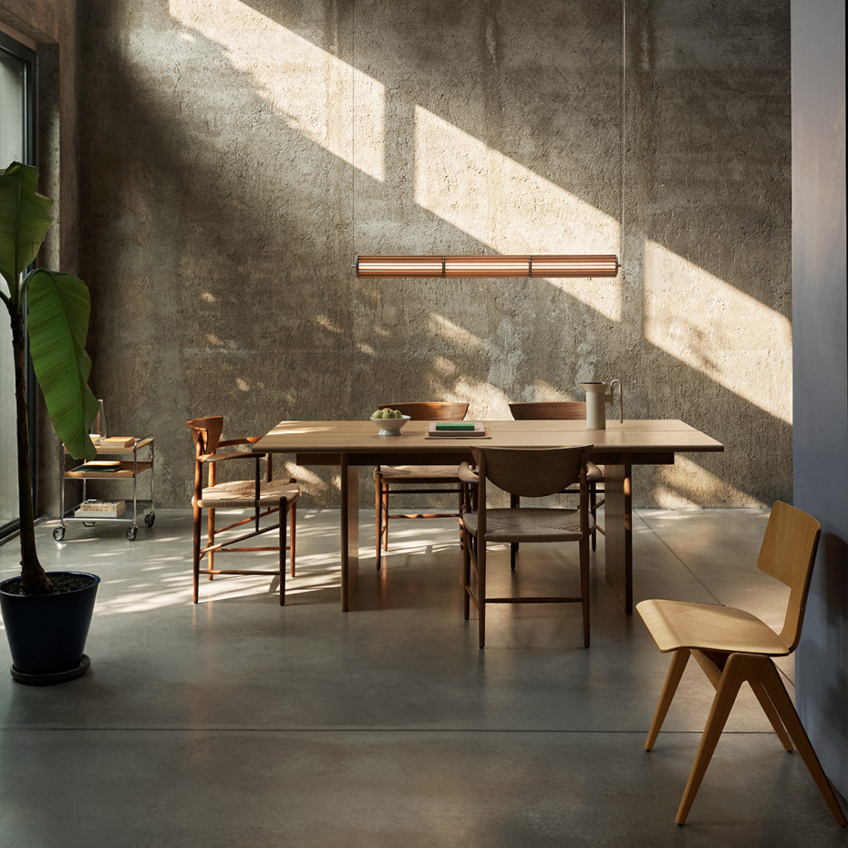 Numbra Pendel TY1 Lacquered Oak & Tumbled Aluminium