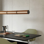 Numbra Pendel TY1 Lacquered Oak & Tumbled Aluminium Numbra Pendel TY1 Lacquered Oak & Tumbled Aluminium