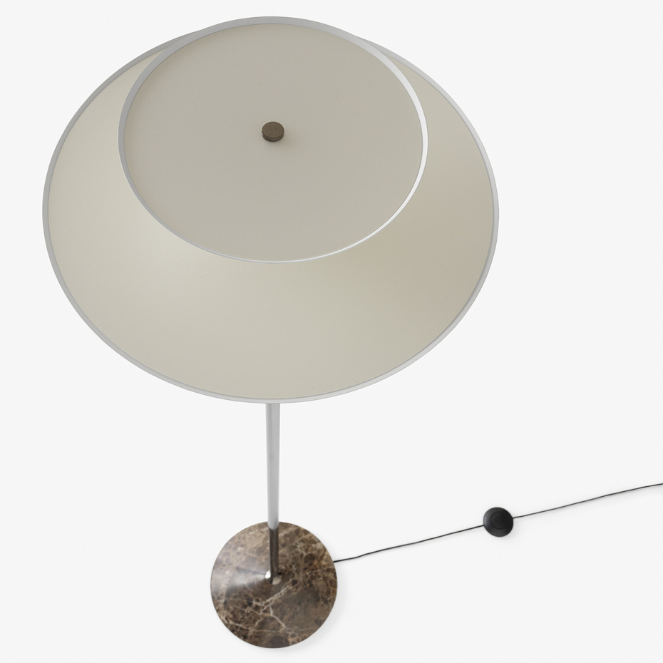 Gio Golvlampa LN28 Emperador Marble & Dark Chrome