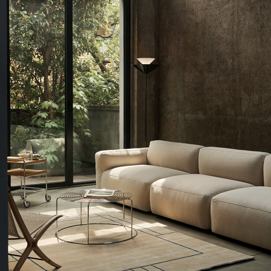 Gio Golvlampa LN28 Emperador Marble & Dark Chrome