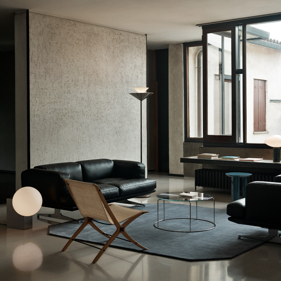 Gio Golvlampa LN28 Emperador Marble & Dark Chrome