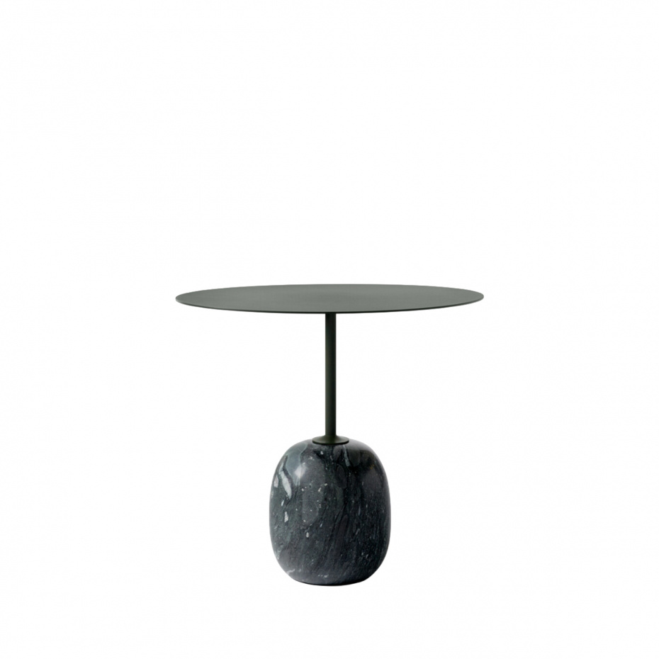 Lato Sidobord LN9 Oval 40x50cm Deep Green & Verde Grigio Marble