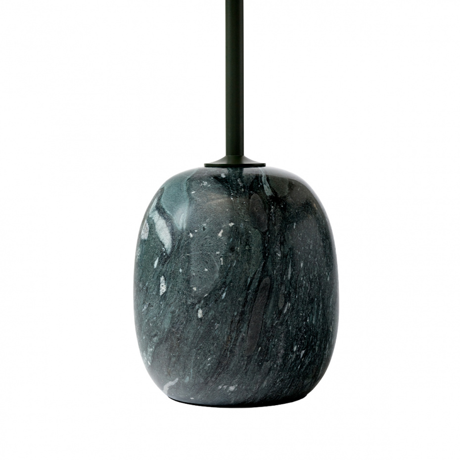Lato Sidobord LN9 Oval 40x50cm Deep Green & Verde Grigio Marble