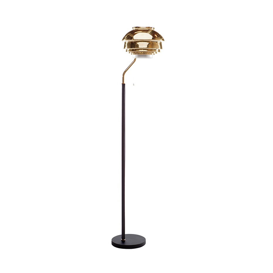 Artek A808 Golvlampa Polished Brass