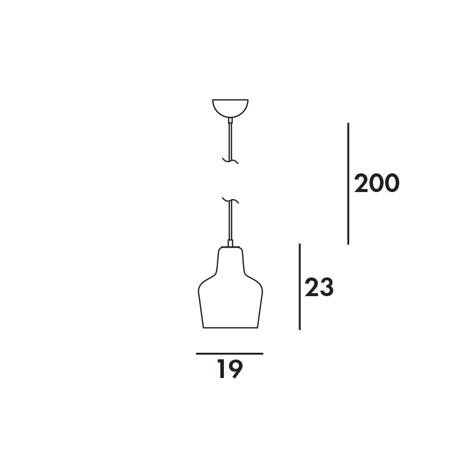 A440 Pendel Opal Glass