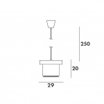A201 Pendel White/Brass-Plated A201 Pendel White/Brass-Plated