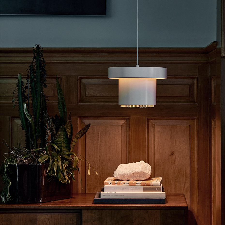 A201 Pendel White/Brass-Plated