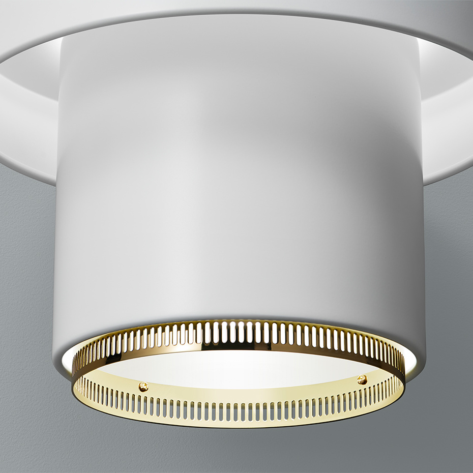 A201 Pendel White/Brass-Plated