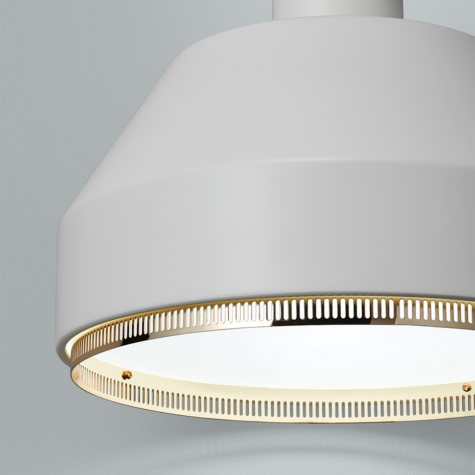 AMA500 Pendel White/Brass-Plated