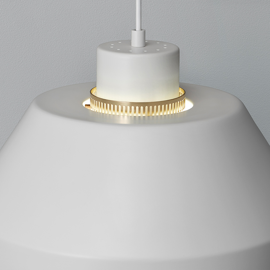 AMA500 Pendel White/Brass-Plated