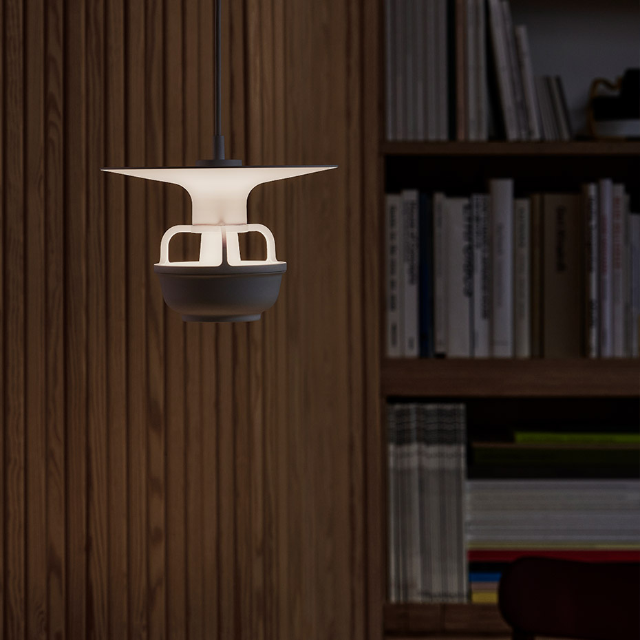 Kori Pendel Disc Shade Deep Matt White