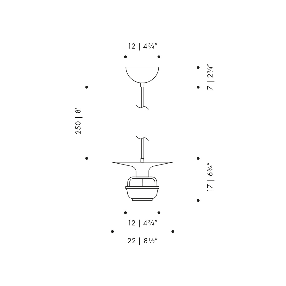 Kori Pendel Disc Shade Deep Matt White