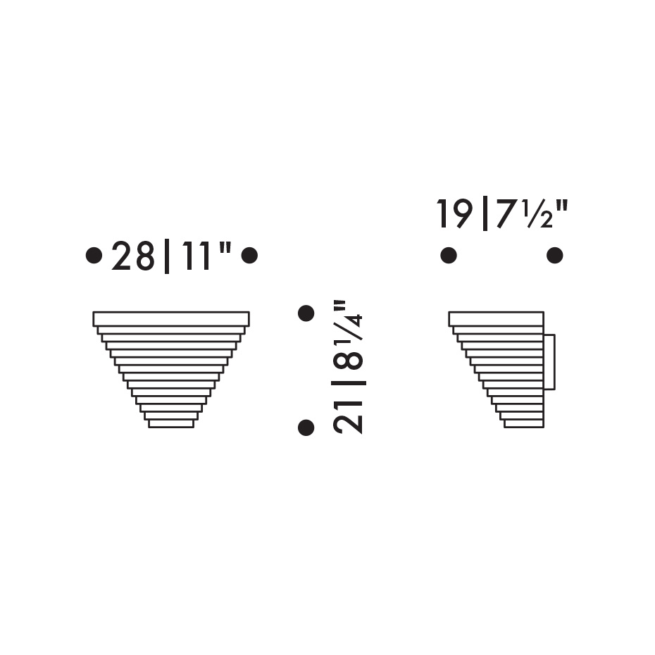 A910 Vägglampa White