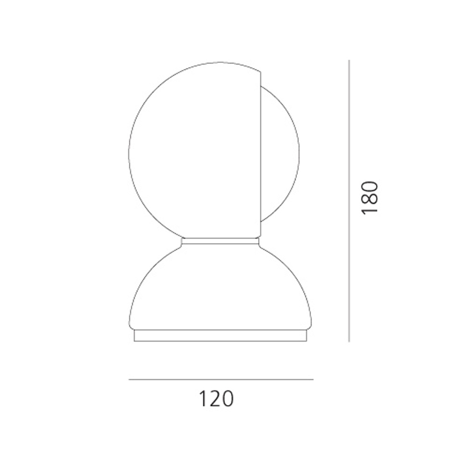Eclisse Bordslampa Red