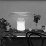 Lesbo Bordslampa Smoked White Lesbo Bordslampa Smoked White