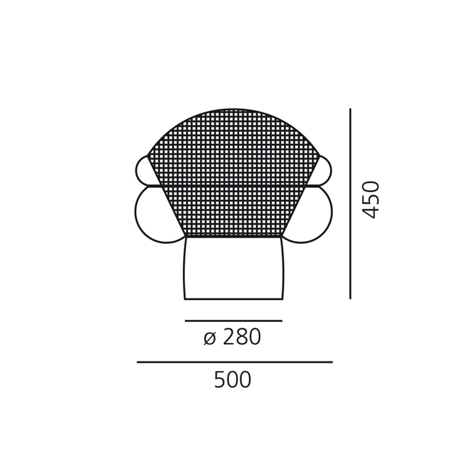 Patroclo Bordslampa Fumé Transparent