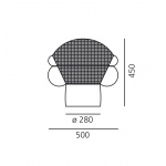 Patroclo Bordslampa Fumé Transparent Patroclo Bordslampa Fumé Transparent