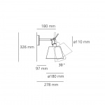 Tolomeo Diffusore 18 Vägglampa Silk Tolomeo Diffusore 18 Vägglampa Silk