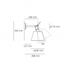 Tolomeo Diffusore 24 Vägglampa Silk Tolomeo Diffusore 24 Vägglampa Silk