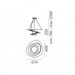 Pirce Mini Pendel White Pirce Mini Pendel White