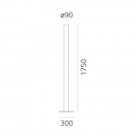 Ilio Golvlampa Glossy White Ilio Golvlampa Glossy White