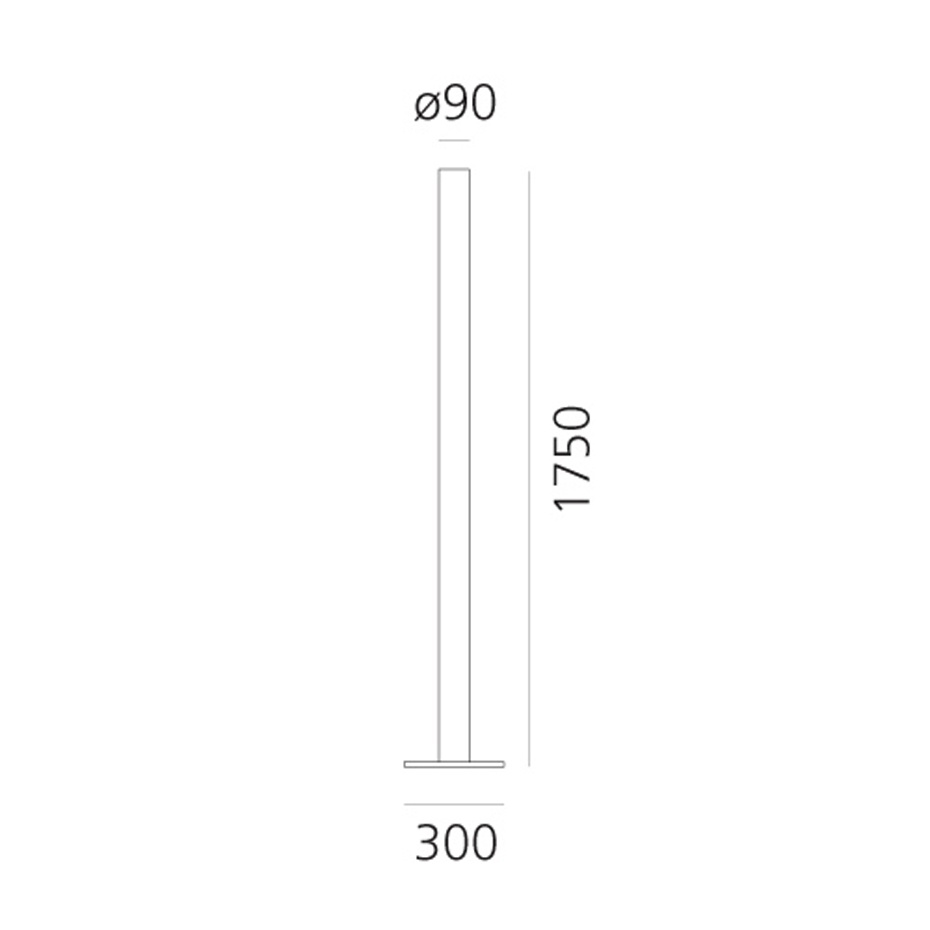 Ilio Golvlampa Matt Black