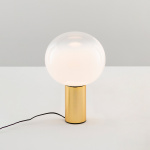 Laguna 26 Bordslampa Transparent Smoked/Satin Brass Laguna 26 Bordslampa Transparent Smoked/Satin Brass