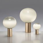 Laguna 26 Bordslampa Transparent Smoked/Satin Brass Laguna 26 Bordslampa Transparent Smoked/Satin Brass